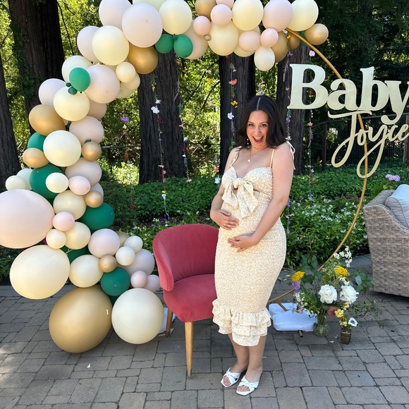PINKBLUSH Yellow Floral Front Tie Dress (NWOT) - Picture 5 of 5